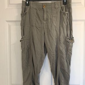 Knox Rose Womens Size M Olive Rayon Cargo Pants